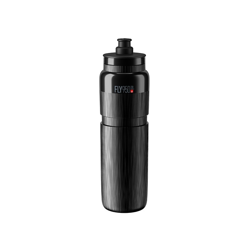 Elite Bidon FLY TEX Czarny, Szare Logo 950ml