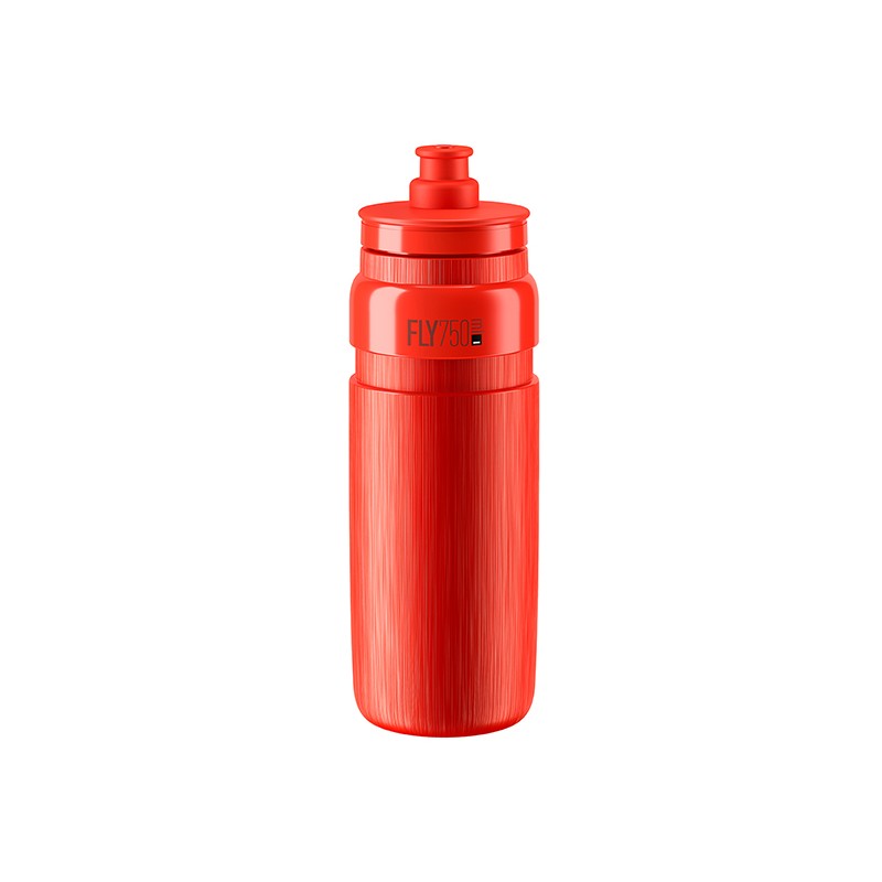 Elite Bidon FLY TEX Czerwony, Szare Logo 750ml