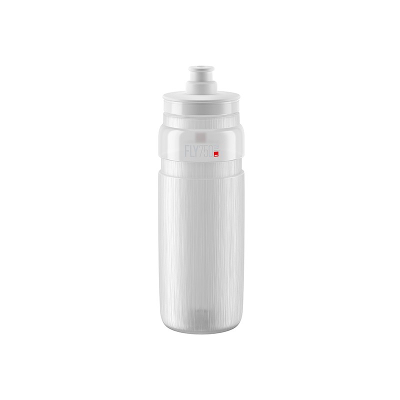 Elite Bidon FLY TEX Clear, Szare Logo 750ml