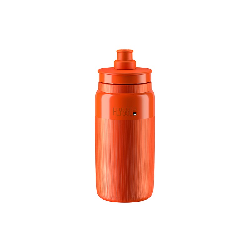 Elite Bidon FLY TEX Pomarańczowy, Szare Logo 550ml