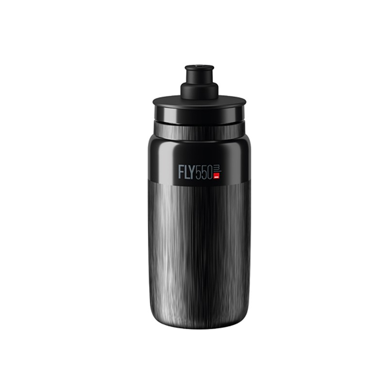 Elite Bidon FLY TEX Amaranth, Szare Logo 550ml