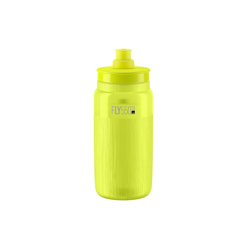 Elite Bidon FLY TEX Żółty Fluo, Szare Logo 550ml