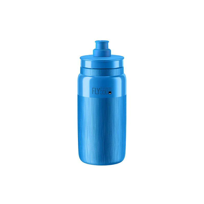 Elite Bidon FLY TEX Niebieski, Szare Logo 550ml