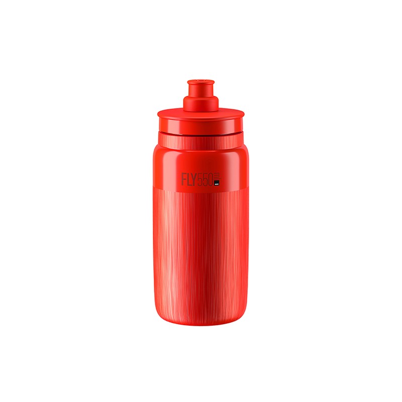 Elite Bidon FLY TEX Czerwony, Szare Logo 550ml
