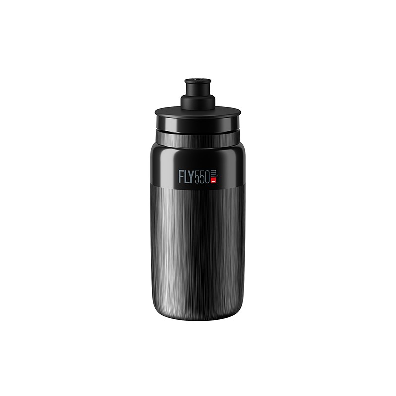 Elite Bidon FLY TEX Czarny, Szare Logo 550ml