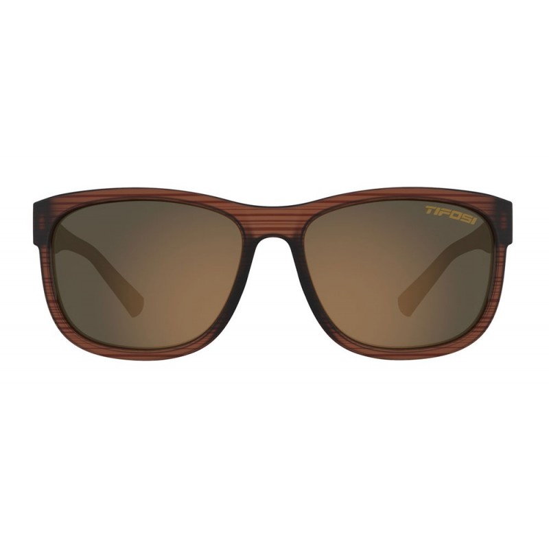 Okulary TIFOSI SWANK XL POLARIZED woodgrain (1 szkło Brown 15,4% transmisja światła) (NEW)
