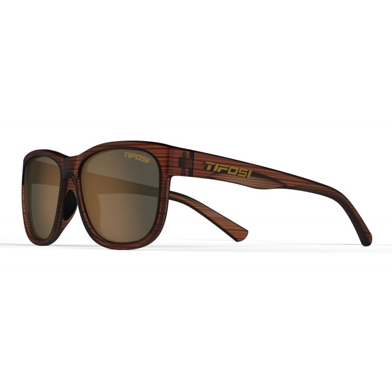 Okulary TIFOSI SWANK XL POLARIZED woodgrain (1 szkło Brown 15,4% transmisja światła) (NEW)