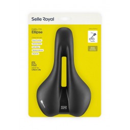 Siodło SELLEROYAL PREMIUM ATHLETIC 45st. ELLIPSE żelowe + elastomery unisex 406g (NEW)