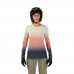 KOSZULKA ROWEROWA Z DŁUGIM RĘKAWEM FOX LADY RANGER DRIRELEASE MID LUNAR BONE