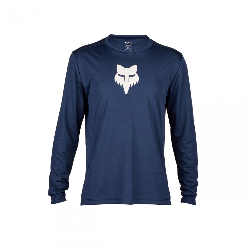 KOSZULKA ROWEROWA Z DŁUGIM RĘKAWEM FOX JUNIOR RANGER MIDNIGHT
