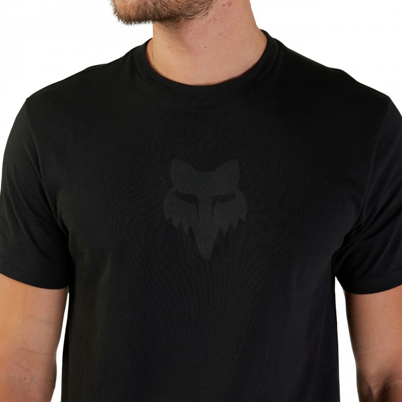 T-SHIRT FOX FOX HEAD BLACK/BLACK