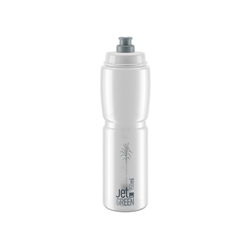Elite Bidon Jet Green Clear Grey Logo 950ml