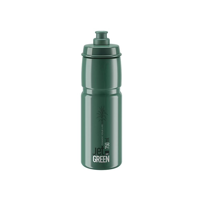 Elite Bidon Jet Green Dark Gr White Logo 750ml