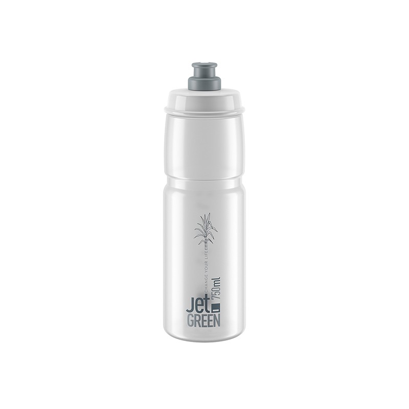 Elite Bidon Jet Green Clear Grey Logo 750ml