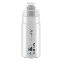 Elite Bidon Jet Green+ Clear Grey Logo 550ml