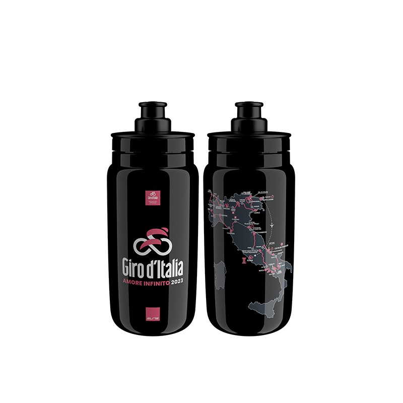 Elite Bidon FLY Teams 2023 Giro d'Italia Black Map 550ml