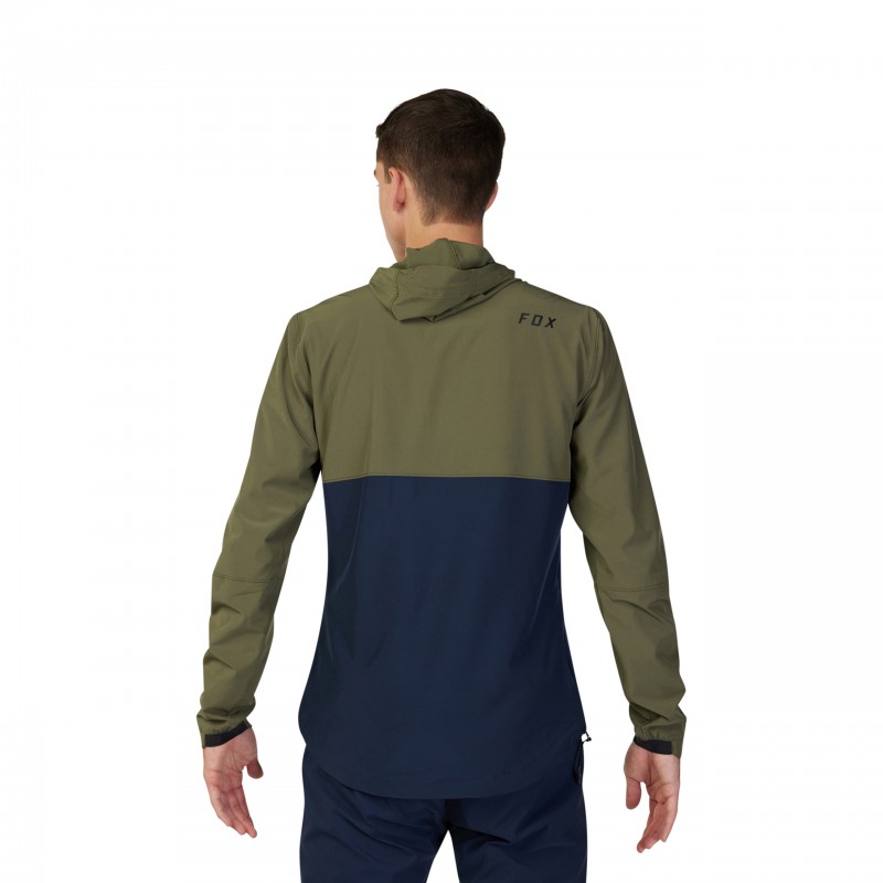 KURTKA PRZECIWDESZCZOWA FOX RANGER WIND PULLOVER OLIVE GREEN
