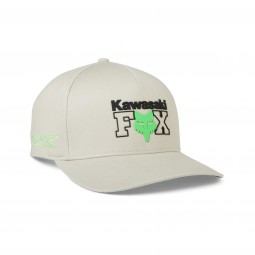 CZAPKA Z DASZKIEM FOX FOX X KAWI FLEXFIT STEEL GREY