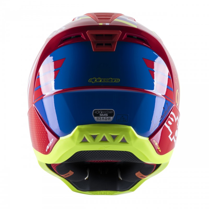 KASK ALPINESTARS S-M5 ACTION BRIGHT RED/WHITE/FLUO YELLOW