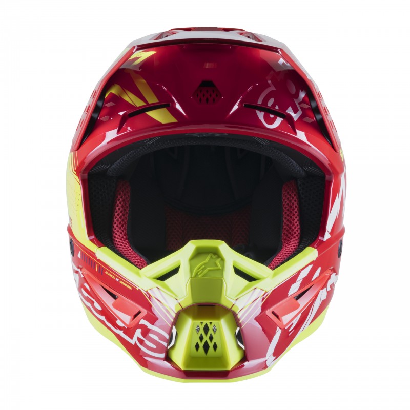 KASK ALPINESTARS S-M5 ACTION BRIGHT RED/WHITE/FLUO YELLOW