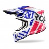 KASK AIROH STRYCKER BRAVE BLUE/RED GLOSS