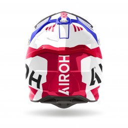 KASK AIROH STRYCKER BRAVE BLUE/RED GLOSS