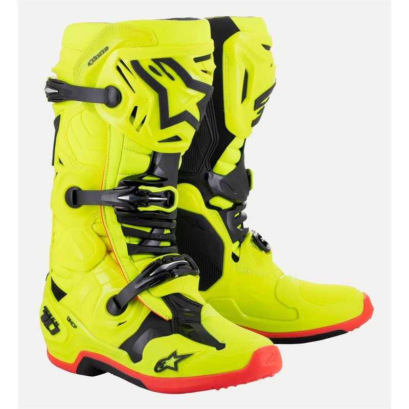 BUTY ALPINESTARS TECH 10 YELLOW FLUO BLACK RED FLUO