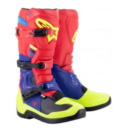 BUTY ALPINESTARS TECH 3 BRIGHT RED/DARK BLUE/FLUO YELLOW
