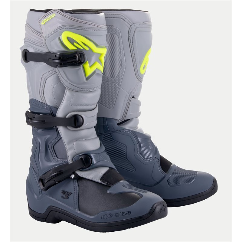 BUTY ALPINESTARS TECH 3 DARK GRAY LIGHT GRAY BLACK