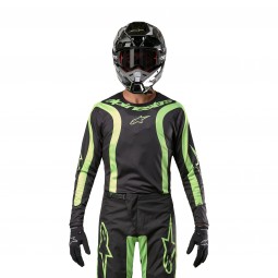 BLUZA MOTOCYKLOWA ALPINESTARS FLUID LURV BLACK YELLOW FLUO