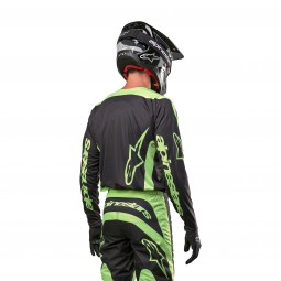 BLUZA MOTOCYKLOWA ALPINESTARS FLUID LURV BLACK YELLOW FLUO