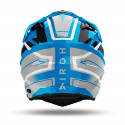 KASK AIROH COMMANDER 2 MAVICK CERULEAN BLUE GLOSS