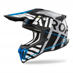 KASK AIROH STRYCKER BRAVE BLUE/GREY GLOSS