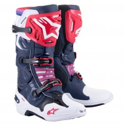 BUTY ALPINESTARS TECH 10 SUPERVENTED NIGHT NAVY WHITE RAINBOW