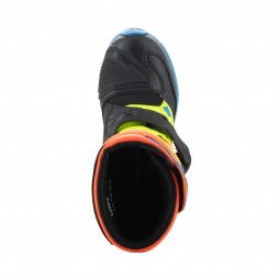BUTY ALPINESTARS TECH 3S KIDS ORANGE FLUO ENAMEL BLUE YEL FL