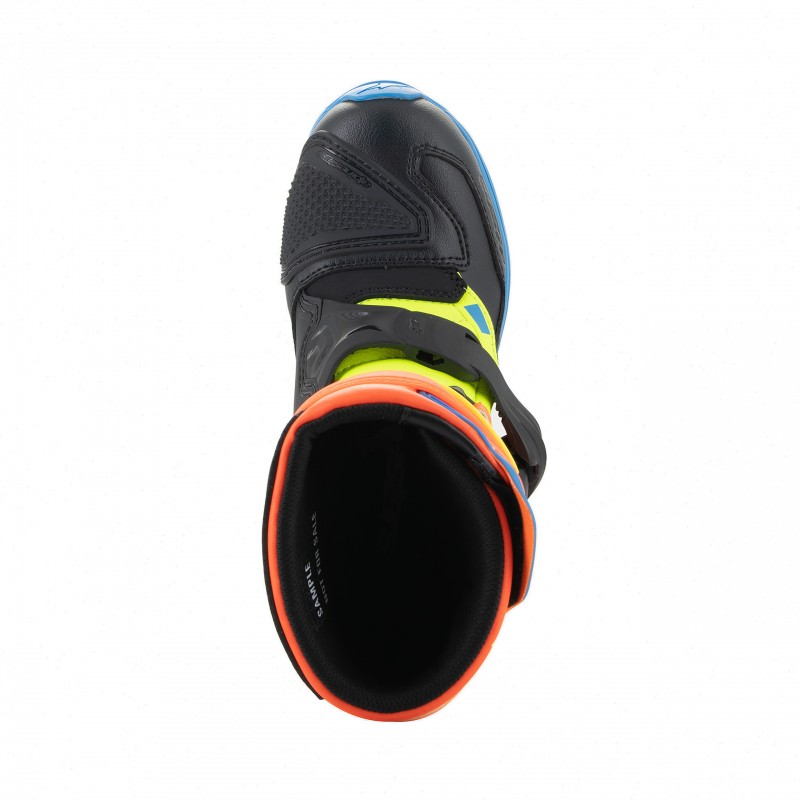 BUTY ALPINESTARS TECH 3S KIDS ORANGE FLUO ENAMEL BLUE YEL FL