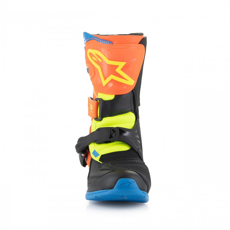 BUTY ALPINESTARS TECH 3S KIDS ORANGE FLUO ENAMEL BLUE YEL FL