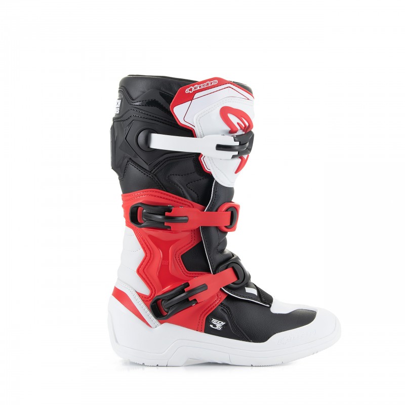 BUTY ALPINESTARS TECH 3S JUNIOR WHITE BLACK BRIGHT RED