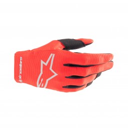 RĘKAWICE ALPINESTARS JUNIOR RADAR MARS RED SILVER