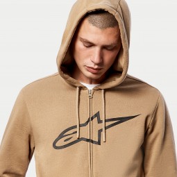 BLUZA Z KAPTUREM NA ZAMEK ALPINESTARS AGELESS II SAND/BLACK