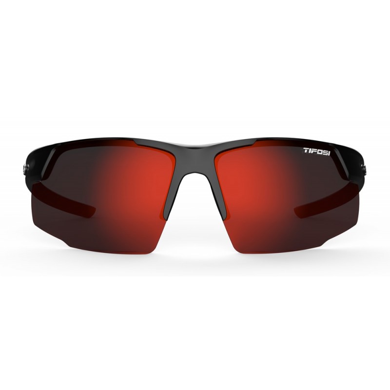 Okulary TIFOSI CENTUS gloss black (1 szkło Smoke Red 15,4% transmisja światła) (NEW)