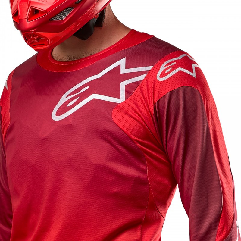 BLUZA MOTOCYKLOWA ALPINESTARS RACER HOEN MARS RED BURGUNDY