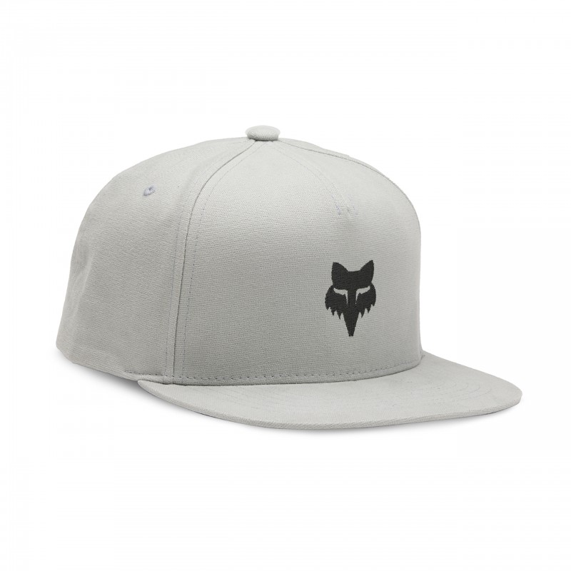 CZAPKA Z DASZKIEM FOX FOX HEAD SNAPBACK STEEL GREY