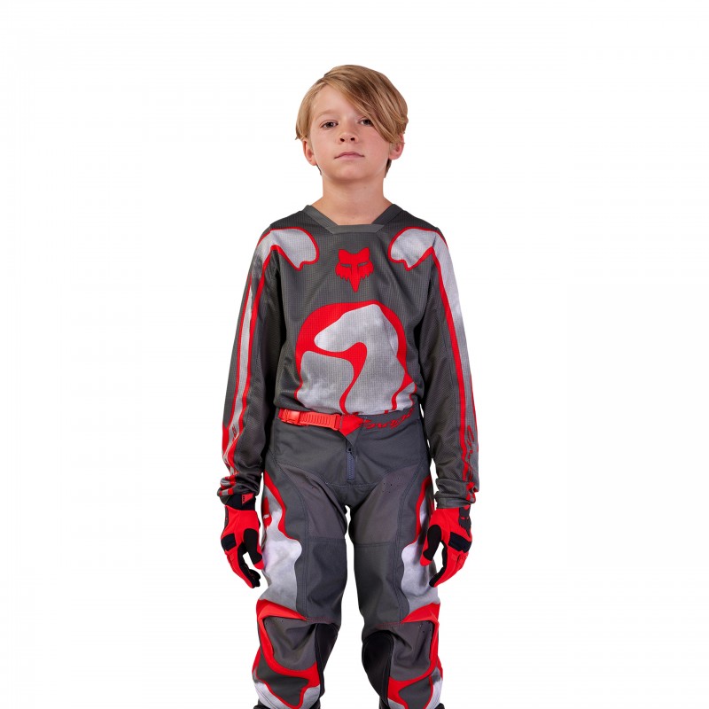 SPODNIE FOX JUNIOR 180 ATLAS GREY/RED