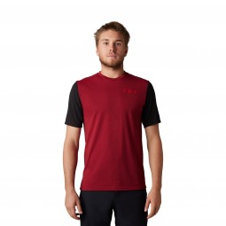 KOSZULKA ROWEROWA FOX RANGER DR RACE BORDEAUX