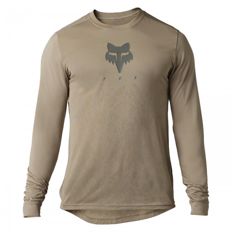KOSZULKA ROWEROWA Z DŁUGIM RĘKAWEM FOX RANGER TRU DRI MOCHA