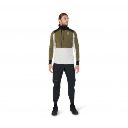 BLUZA ROWEROWA Z KAPTUREM FOX DEFEND THERMAL OLIVE GREEN