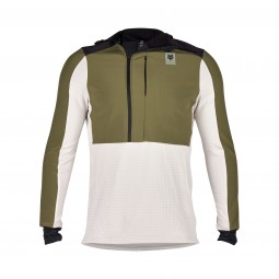 BLUZA ROWEROWA Z KAPTUREM FOX DEFEND THERMAL OLIVE GREEN