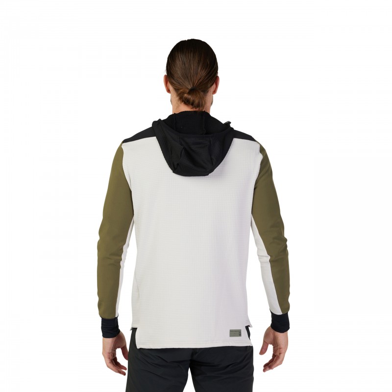BLUZA ROWEROWA Z KAPTUREM FOX DEFEND THERMAL OLIVE GREEN
