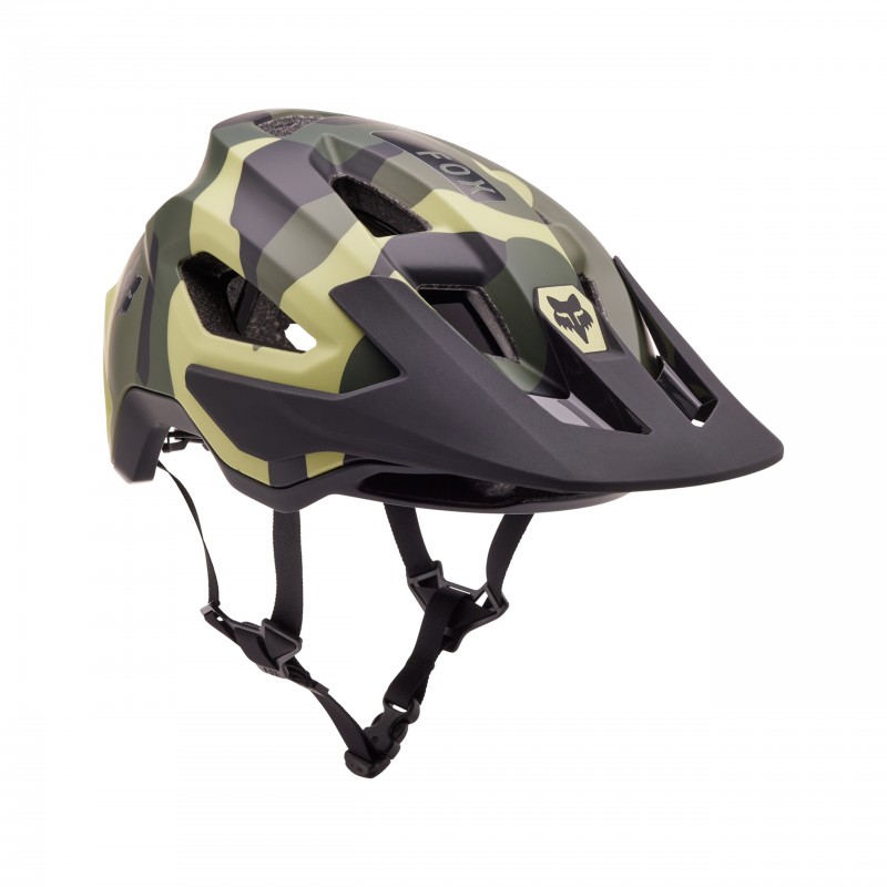 KASK ROWEROWY FOX SPEEDFRAME CAMO CE GREEN CAMO